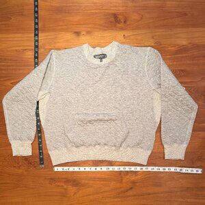 Woolrich Quilted Sweatshirt with Front‎ Pocket, Gray, Large